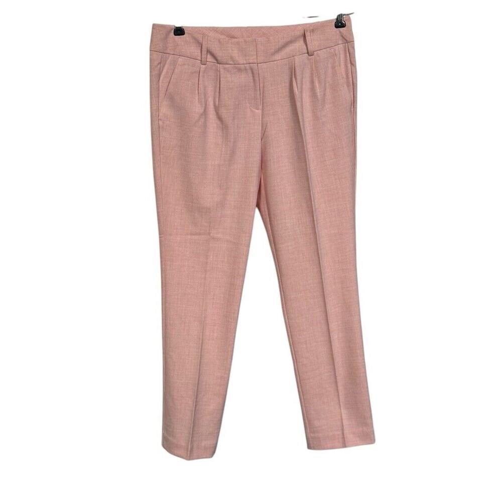 Worthington Pants Size 4 Ankle Length Blush Pink Heather Career Business‎ Work